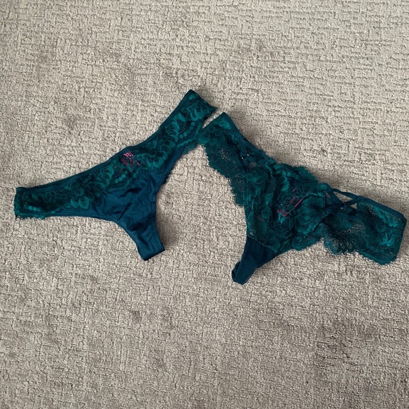 LaSenza NWOT Teal Thong Panties - Picture 1 of 3